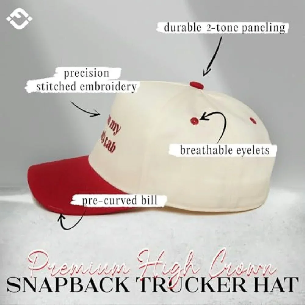 Vintage Snapback Trucker Hat Adjustable Fit Unisex Cotton Polyester Cap
